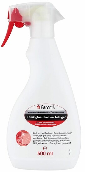 FERMIT Kamin-Glasscheibenreiniger - Sprühflasche 500 ml - 11501 ** 1l/9,18 EUR