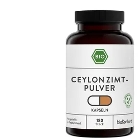 bioKontor Ceylon Zimt Kapseln BIO 180 Stück