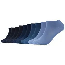 10er Pack s.Oliver Essentials Gekämmte Baumwolle Sneakersocken 0004 - navy 39-42