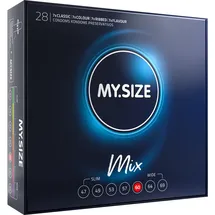 MY.SIZE Mix Kondome Größe 5, 60 mm, Großpackung, Inhalt 28 Stück