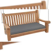 CLP Schaukelbank wetterfest Joyce mit Sitzkissen, robust massiv Teakholz,