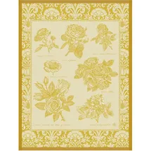Le Jacquard Francais Geschirrtuch Geschirrtuch Jardins des Roses Golden 60x80 cm, (1-tlg., 1 x Geschirrtuch), jacquard-gewebt gelb