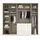 Rauch Drehtürenschrank Purisma 251 x 223 x 60 cm Grau/Schwarz