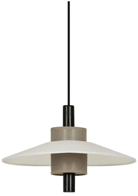 Pendelleuchte Forestier, Thésée, dimmbar, Weiß, für Esszimmer, Stoff / Textil - 30