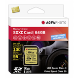 AgfaPhoto SDXC Professional High Speed 64GB 100MB/s UHS-I