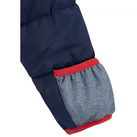 Levi's Schneeoverall LEVI'S KIDS, Jungen, Gr. 9M74, N-Gr, blau (naval academy), Web, Obermaterial: 100% Polyester, lang, Rundhals, mit Windstopper, Overalls, in zwei Dessins - warm wattiert, für Babys