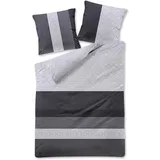 Traumschlaf Pascal Gestreift Grau 240 x 220 cm + 2 x 80 x 80 cm