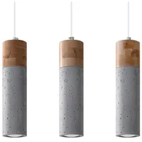 Sollux SL.0967 Hängeleuchte ZANE 3 grau