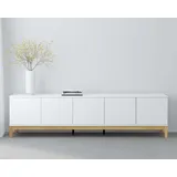OTTO home Maryd Lowboard 200 cm Weiß Holzwerkstoff