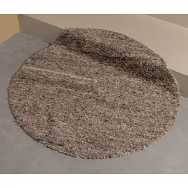 Woood Efia Wollteppich 200 x 202 cm Braun