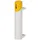 Proregal Robuster Wandascher 145 cm Rohrlänge zum Einbetonieren 1,4 Liter, HxBxT 51 x 10 x 17 cm Stahl Weiß