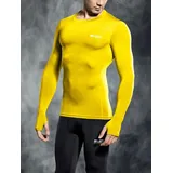 Select Kompressionsshirt langarm gelb, 140