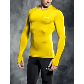Select Kompressionsshirt langarm gelb, 140