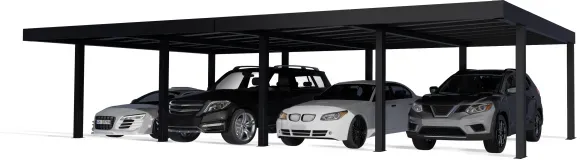 NEUHEIT Palram-Canopia Moderner Alu Doppel Carport OSLO 20x40 6x12m Polycarbonat