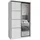 masseno Schwebetürenschrank VARO 120 x 205 x 60 cm Weiß