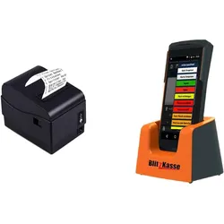 Handy MINI-Kasse für Gastronomie: 5" Kassenterminal SM, Bondrucker