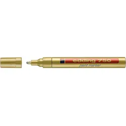 Lackmarker 750 Edding Strichbreite 2 - 4 mm, Rundspitze, gold