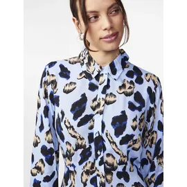 Y.A.S Hemdblusenkleid Shirtkleid Liro Print Blau L
