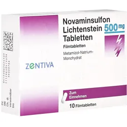 NOVAMINSULFON Lichtenst.500 mg Filmtabletten 10 St