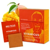 Multivitamin Komplex zum Lutschen mit Vitamin A, B, C, D3, K2, Ginseng & Ashwagandha | Vegan | Stärkt Immunsystem & Knochen | Vitamin A-Z Komplex