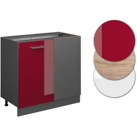 Vicco Eckunterschrank R-Line 86 x 46 x 81,5 cm Weiß