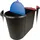 Helit Trio-System Papierkorb 38 l Schwarz/Rot/Blau