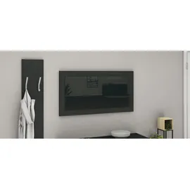 borchardt Möbel Spiegel BORCHARDT MÖBEL "Vaasa", schwarz (schwarz matt), B:75cm H:40cm T:2cm, Glas, Spiegel, mit Rahmen