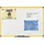 Bi-Office Whiteboard 60 x 45 cm Gelb/Weiß
