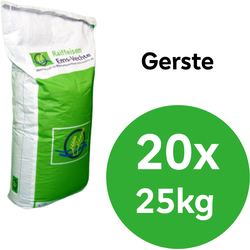 Gerste, gesackt, 20 x 25 kg