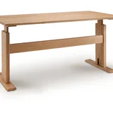 Massivholz »Bergamo« Schreibtisch  – erhältlich in 2 Holzarten