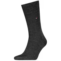 TOMMY HILFIGER Herren Socken Premium Wolle - dark grey melange - 43-44