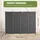 Vevor Raumteiler Trennwand 4-teiliger Paravent Stellwand, faltbarer Sichtschutz für Büro Schlafzimmer Esszimmer Arbeitszimmer Balkon, Raumtrenner freistehend (56 x 45 x 172,5 cm), Grau