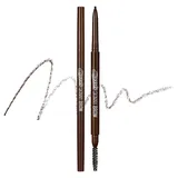 Peripera Speedy Skinny Brow Eyeliner, langlebig, superdünn, wischfest, Dunkelbraun,