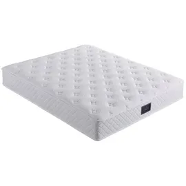 V6 Boxspringbett Modell 211 mit Taschenfederkernmatratze - Beige)