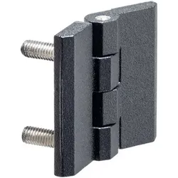 Scharniere, mit Anschraubgewinde/mit Befestigungsgewinde | b1=40 mm / Zink-Druckguss, schwarz | 25160.0250