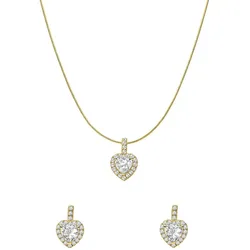 Lucardi Geschenkset 925 Silber Schmuck-Set   Damen 