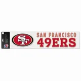 Wincraft Wanddekoobjekt Perfect Cut XXL 10x40cm Aufkleber NFL Teams bunt
