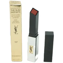 YVES SAINT LAURENT Rouge Pur Couture The Slim Sheer Matte 107 Bare Burgundy