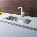 Blanco Claron 700-U Edelstahl Seidenglanz + Handbetätigung + InFino