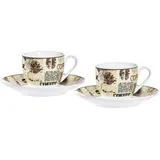 Ritzenhoff & Breker Espressotasse Crema 2er Tasse, Beige