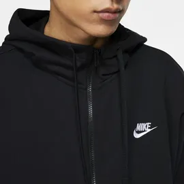 Nike Sportswear Club Herren-Kapuzenjacke Black/Black/White L