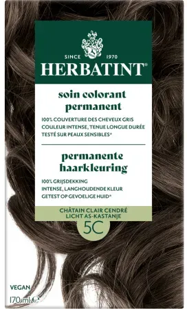 Herbatint Permanente Haarfarbe 5C Hell Esche Kastanie 1 Set