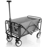 BigDean Bollerwagen faltbar bis 80 kg grau
