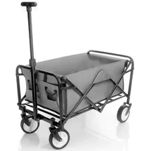 BigDean Bollerwagen faltbar bis 80 kg grau