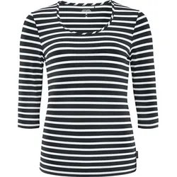 SCHNEIDER SPORTSWEAR DIONNEW - Frauen-Shirt 3/4-Arm - granit/weiß - 42