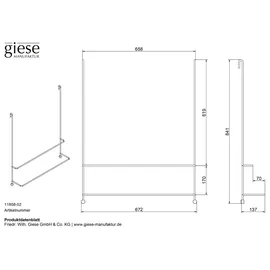 Giese Server Badetuchhalter Chrom 11858-02