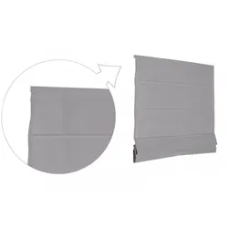 Basic Raffrollo Faltrollo 100x240 cm Grau Raffgardine
