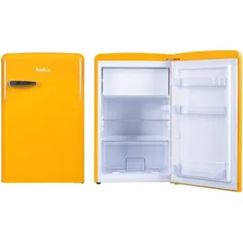 Amica KS 15613 Y Retro-Kühlschrank (108 l, 860 mm hoch, Gelb)