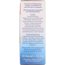 Doppelherz Aktiv Magnesium + Calcium + D3 Direct Pellets 20 St.