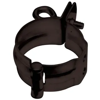 Inefa Rohrschelle DN 75 Dunkelbraun für Schraubmontage, an Gebäudewand